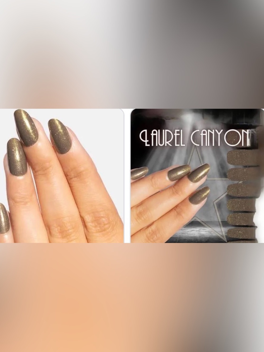 Color Street Laurel Canyon Metallic Taupe Nail Strips with Subtle Shimmer